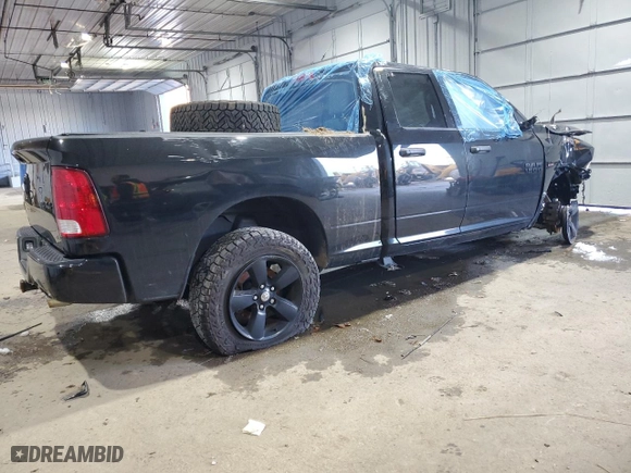 2018 Ram 1500 Express with VIN 1C6RR7FT9JS138995, listed as a Copart auction lot 84544174 with 0 mi miles and Salvage Title. Bid and sale history available at carsss.com. Image 3.