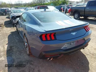2024 Ford Mustang EcoBoost with VIN 1FA6P8TH1R5135645, listed as a IAAI auction lot 41936457 with 10,871 mi miles. Bid and sale history available at carsss.com. Image 3.