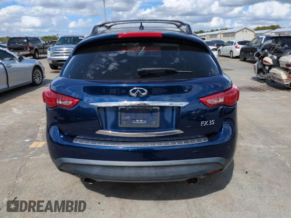 2012 Infiniti FX35 with VIN JN8AS1MW3CM151063, listed as a Copart auction lot 76021864 with 0 mi miles and Non Repairable. Bid and sale history available at carsss.com. Image 6.