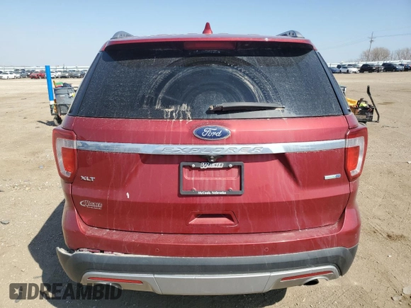 2016 Ford Explorer XLT with VIN 1FM5K8D88GGA85195, listed as a Copart auction lot 50878445 with 100,660 mi miles and Salvage Title. Bid and sale history available at carsss.com. Image 6.