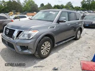 2019 Nissan Armada SV with VIN JN8AY2NC4K9585812, listed as a Copart auction lot 59444084 with 69,782 mi miles and Clean Title. Bid and sale history available at carsss.com. Image 1.