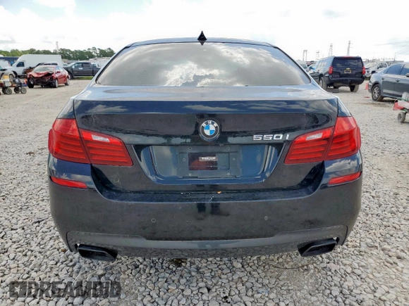 2015 BMW 5 Series 550i with VIN WBAKN9C50FD961539, listed as a Copart auction lot 62201055 with 129,182 mi miles and Clean title. Bid and sale history available at DreamBid. Image 6.