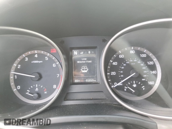 2018 Hyundai Santa Fe 2.4L with VIN 5NMZU3LBXJH066406, listed as a Copart auction lot 61388005 with 65,650 mi miles and Salvage title. Bid and sale history available at DreamBid. Image 9.