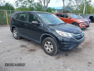 2015 Honda CR-V LX with VIN 5J6RM4H37FL057881, listed as a IAAI auction lot 42093574 with 127,852 mi miles and . Bid and sale history available at carsss.com. Image 1.