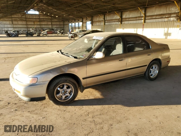1995 Honda Accord LX with VIN JHMCD5638SC054503, listed as a Copart auction lot 43635955 with 123,683 mi miles and Salvage Title. Bid and sale history available at carsss.com. Image 1.