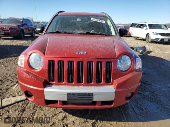 2007 Jeep Compass Limited with VIN 1J8FF57W57D195217, listed as a Copart auction lot 83390694 with 117,024 mi miles and Salvage Title. Bid and sale history available at carsss.com. Image 5.