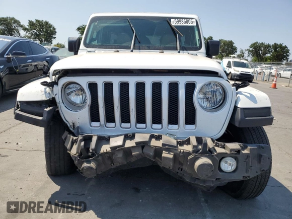 2018 Jeep Wrangler Unlimited Sahara с VIN 1C4HJXEG5JW303515, выставлен на аукционе Copart как лот 59985005 с пробегом 58 628 миль миль и Списание • Salvage title. История ставок и продаж доступна на DreamBid. Изображение 5.