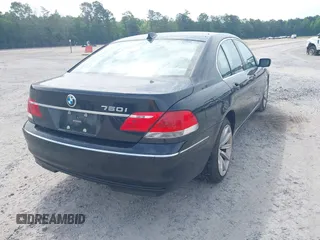 2007 BMW 7 Series 750i with VIN WBAHL83527DT10280, listed as a IAAI auction lot 42195930 with 80,971 mi miles and . Bid and sale history available at carsss.com. Image 4.