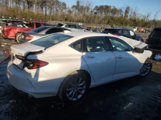 2021 Acura TLX with VIN 19UUB5F39MA011428, listed as a Copart auction lot 89101765 with 0 mi miles and Salvage Title. Bid and sale history available at carsss.com. Image 3.
