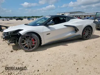 2023 Chevrolet Corvette 3LT with VIN 1G1YC3D44P5502458, listed as a Copart auction lot 59780235 with 19,527 mi miles and Salvage title. Bid and sale history available at DreamBid. Image 1.