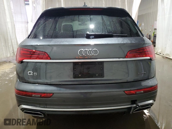 2022 Audi Q5 S line Prestige with VIN WA1F2AFY4N2075538, listed as a Copart auction lot 42304085 with 21,675 mi miles and Salvage Title. Bid and sale history available at carsss.com. Image 6.