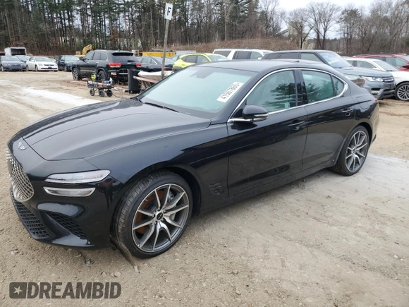 2025 Genesis G70 2.5T with VIN KMTG34SC8SU149077, listed as a Copart auction lot 41567865 with Not provided miles and Salvage title. Bid and sale history available at DreamBid. Image 1.
