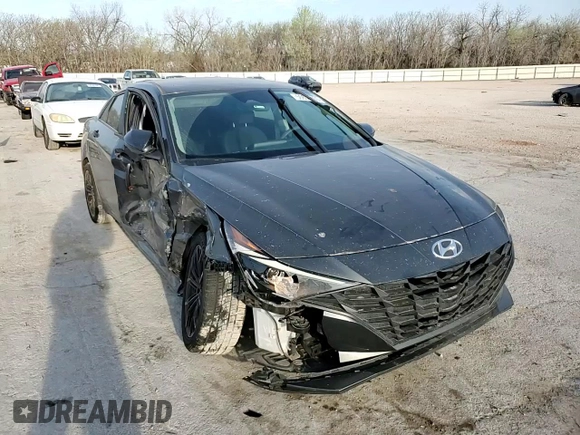 2021 Hyundai Elantra SEL with VIN 5NPLM4AGXMH025713, listed as a Copart auction lot 50679465 with 33,533 mi miles and Salvage Title. Bid and sale history available at carsss.com. Image 10.