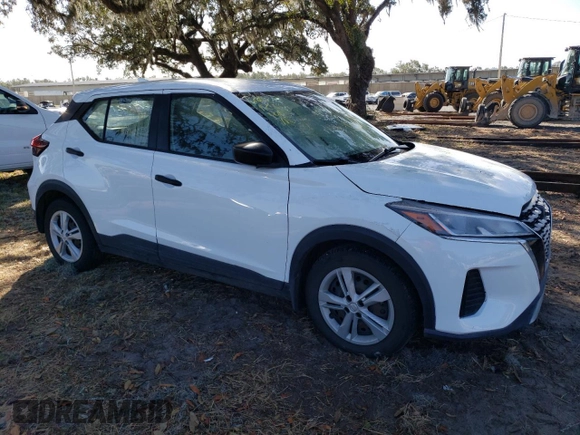 2022 Nissan Kicks S with VIN 3N1CP5BV1NL474843, listed as a Copart auction lot 42575535 with Not Provided miles and Non Repairable. Bid and sale history available at DreamBid. Image 4.