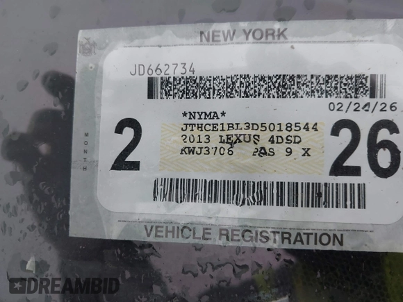 2013 Lexus GS 350 with VIN JTHCE1BL3D5018544, listed as a IAAI auction lot 42226810 with 170,356 mi miles and . Bid and sale history available at DreamBid. Image 17.