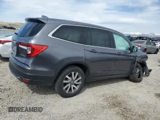 2021 Honda Pilot EX-L with VIN 5FNYF6H5XMB092939, listed as a Copart auction lot 52335875 with 19,981 mi miles and Salvage title. Bid and sale history available at DreamBid. Image 3.