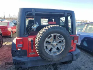 2016 Jeep Wrangler Rubicon with VIN 1C4BJWCG1GL157076, listed as a Copart auction lot 81745264 with 67,535 mi miles and Salvage title. Bid and sale history available at DreamBid. Image 6.
