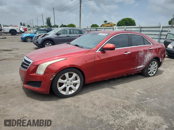 2014 Cadillac ATS Standard RWD with VIN 1G6AA5RX9E0175355, listed as a Copart auction lot 62832795 with 140,102 mi miles and Clean title. Bid and sale history available at DreamBid. Image 1.