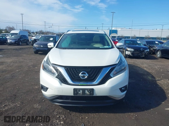 2018 Nissan Murano SV with VIN 5N1AZ2MH7JN139502, listed as a IAAI auction lot 42038269 with 43,291 mi miles and . Bid and sale history available at DreamBid. Image 12.