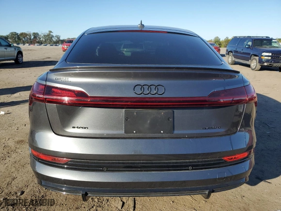 2022 Audi e-tron Sportback S line Premium Plus with VIN WA12AAGE3NB019435, listed as a Copart auction lot 75157504 with 38,343 mi miles and Salvage Title. Bid and sale history available at carsss.com. Image 6.