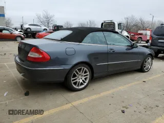 2008 Mercedes-Benz CLK 350 with VIN WDBTK56F08F234873, listed as a Copart auction lot 43166075 with 113,841 mi miles and Salvage title. Bid and sale history available at DreamBid. Image 3.