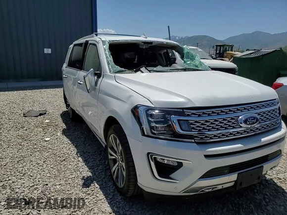 2020 Ford Expedition Max Platinum with VIN 1FMJK1MT5LEA92475, listed as a Copart auction lot 58872975 with 63,215 mi miles and Salvage title. Bid and sale history available at DreamBid. Image 14.