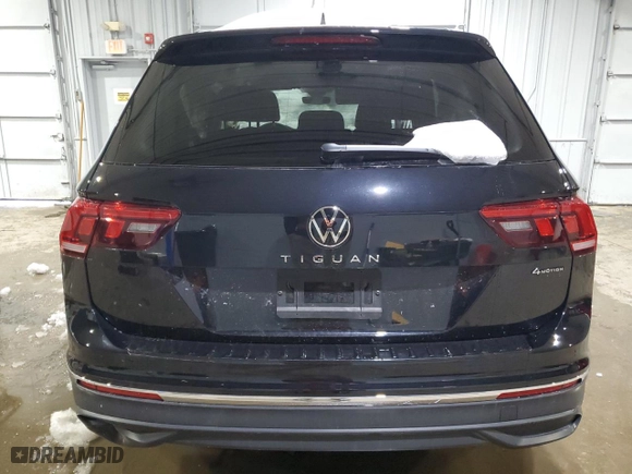 2024 Volkswagen Tiguan S with VIN 3VVFB7AX0RM137377, listed as a Copart auction lot 45110745 with 0 mi miles and Salvage Title. Bid and sale history available at carsss.com. Image 6.