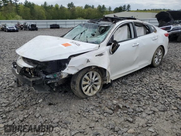 2016 Kia Optima EX with VIN 5XXGU4L39GG091553, listed as a Copart auction lot 56754325 with Not provided miles and Salvage title. Bid and sale history available at DreamBid. Image 1.