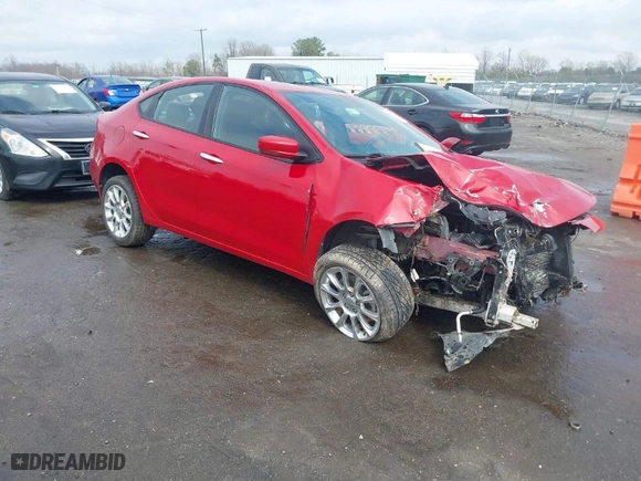 2013 Dodge Dart Limited with VIN 1C3CDFCHXDD136130, listed as a IAAI auction lot 41855295 with 125,454 mi miles. Bid and sale history available at carsss.com. Image 1.