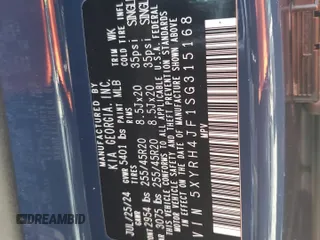 2025 Kia Sorento EX z VIN 5XYRH4JF1SG315168, wystawiony jako Copart lot #59580735 z przebiegiem Nie podano mil oraz Szkoda całkowita • Salvage title. Historia ofert i sprzedaży dostępna na DreamBid. Obrazek 13.