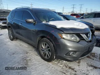 2015 Nissan Rogue SL with VIN 5N1AT2MV1FC816389, listed as a Copart auction lot 45651165 with 70,032 mi miles and Salvage Title. Bid and sale history available at carsss.com. Image 4.