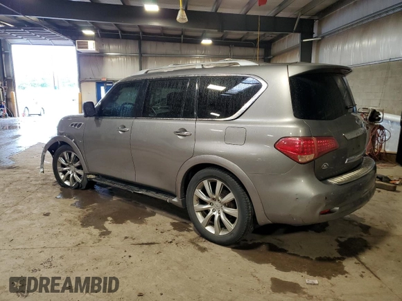 2014 Infiniti QX80 z VIN JN8AZ2NEXE9061907, wystawiony jako Copart lot #57808235 z przebiegiem 146 895 mil mil oraz Szkoda całkowita • Salvage title. Historia ofert i sprzedaży dostępna na DreamBid. Obrazek 2.