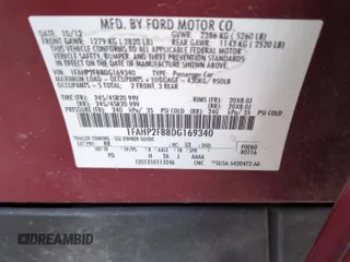 2013 Ford Taurus Limited with VIN 1FAHP2F88DG169340, listed as a Copart auction lot 70590954 with 138,202 mi miles and Salvage Title. Bid and sale history available at carsss.com. Image 13.