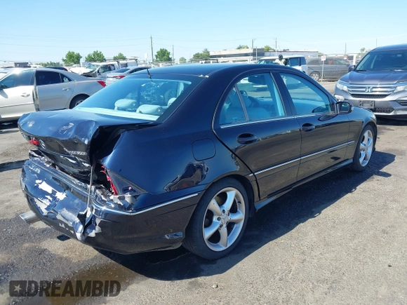 2005 Mercedes-Benz C 230 Kompressor with VIN WDBRF40J25F613844, listed as a IAAI auction lot 42674546 with 102,251 mi miles and . Bid and sale history available at DreamBid. Image 4.