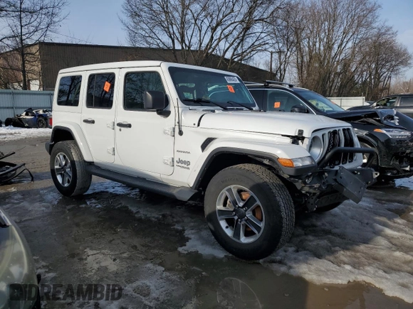 2022 Jeep Wrangler Unlimited Sahara z VIN 1C4HJXEN4NW254182, wystawiony jako Copart lot #45966425 z przebiegiem Nie podano mil oraz Szkoda całkowita • Salvage title. Historia ofert i sprzedaży dostępna na DreamBid. Obrazek 4.