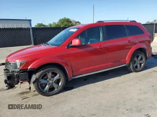2017 Dodge Journey Crossroad Plus z VIN 3C4PDCGG6HT571997, wystawiony jako Copart lot #56372045 z przebiegiem 128 415 mil mil oraz Szkoda całkowita • Salvage title. Historia ofert i sprzedaży dostępna na DreamBid. Obrazek 1.