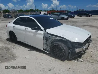2018 Mercedes-Benz C 63 AMG with VIN 55SWF8GB3JU240014, listed as a Copart auction lot 62072875 with 15,538 mi miles and Salvage title. Bid and sale history available at DreamBid. Image 4.
