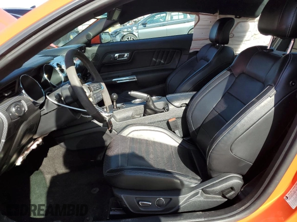 2016 Ford Mustang GT with VIN 1FA6P8CFXG5279822, listed as a Copart auction lot 52892785 with 42,872 mi miles and Salvage title. Bid and sale history available at DreamBid. Image 7.