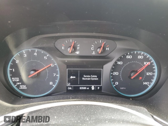 2018 Chevrolet Equinox LT z VIN 3GNAXJEV1JS568768, wystawiony jako Copart lot #57144755 z przebiegiem 93 590 mil mil oraz Szkoda całkowita • Salvage title. Historia ofert i sprzedaży dostępna na DreamBid. Obrazek 9.