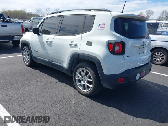 2020 Jeep Renegade Sport with VIN ZACNJAAB8LPK96809, listed as a IAAI auction lot 41835560 with 39,067 mi miles and . Bid and sale history available at carsss.com. Image 3.