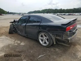 2012 Dodge Charger RT with VIN 2C3CDXCT3CH302984, listed as a Copart auction lot 54577455 with 108,670 mi miles and Salvage Title. Bid and sale history available at DreamBid. Image 2.