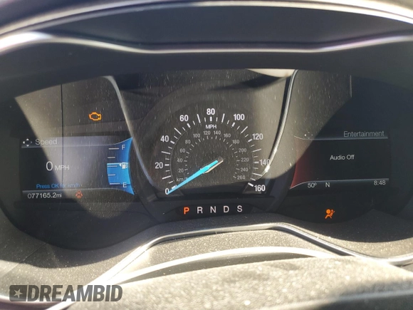 2017 Ford Fusion SE with VIN 3FA6P0H9XHR180372, listed as a Copart auction lot 52828055 with 77,165 mi miles and Salvage Title. Bid and sale history available at carsss.com. Image 9.