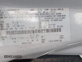 2016 Ford Focus SE with VIN 1FADP3F21GL273440, listed as a IAAI auction lot 42097390 with 131,781 mi miles and . Bid and sale history available at DreamBid. Image 9.