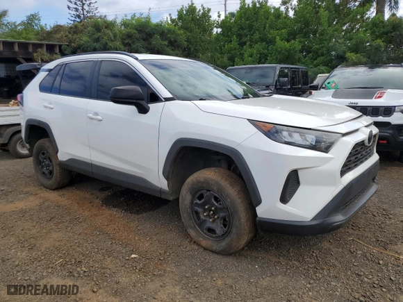 2019 Toyota RAV4 LE with VIN JTMF1RFV6KD044983, listed as a Copart auction lot 45431475 with 45,328 mi miles and Salvage Title. Bid and sale history available at carsss.com. Image 4.