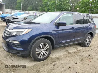 2018 Honda Pilot EX-L with VIN 5FNYF6H50JB031188, listed as a Copart auction lot 59338615 with 68,490 mi miles and Salvage title. Bid and sale history available at DreamBid. Image 1.