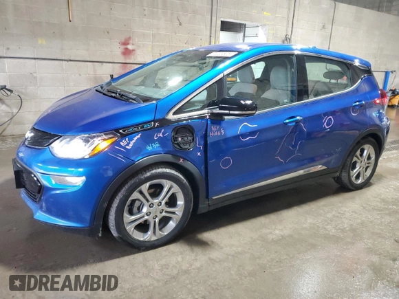 2020 Chevrolet Bolt EV LT with VIN 1G1FY6S05L4118490, listed as a Copart auction lot 61223505 with 48,979 mi miles and Salvage title. Bid and sale history available at DreamBid. Image 1.