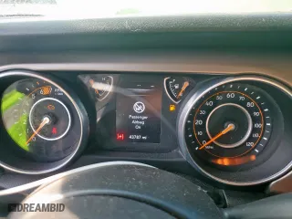 2018 Jeep Wrangler Unlimited Sport with VIN 1C4HJXDN6JW286918, listed as a Copart auction lot 49873765 with 43,787 mi miles and Salvage Title. Bid and sale history available at carsss.com. Image 9.