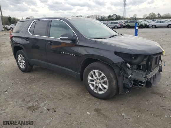 2023 Chevrolet Traverse LS with VIN 1GNERFKW2PJ269158, listed as a Copart auction lot 50383185 with 23,590 mi miles and Salvage Title. Bid and sale history available at carsss.com. Image 4.