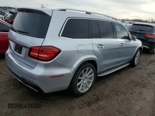 2017 Mercedes-Benz GLS 550 with VIN 4JGDF7DE6HA783390, listed as a Copart auction lot 50081065 with 82,273 mi miles and Salvage title. Bid and sale history available at DreamBid. Image 3.
