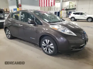 2016 Nissan LEAF S with VIN 1N4BZ0CP2GC308051, listed as a Copart auction lot 50314175 with 52,414 mi miles and Salvage Title. Bid and sale history available at carsss.com. Image 4.